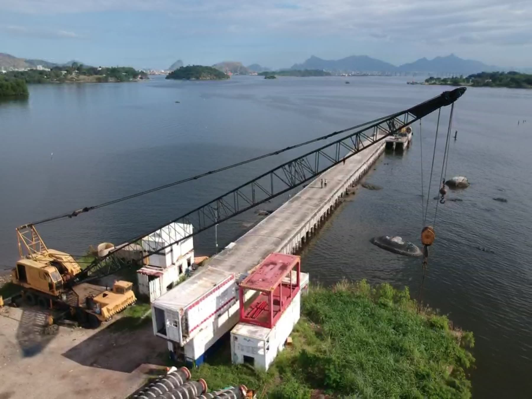Cais da unidade da GSR no Gradim visto de cima